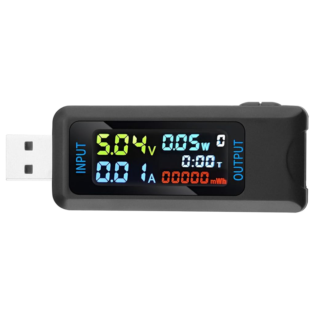 Serplex USB Tester, Multi-Functional Digital Tester DC 5.1A/4-30V/150W Current Voltage Meter Power Capacity Tester Supports Multiple Fast Charging Protocols USB Tester for Laptops, Phones, Chargers Serplex USB Tester, Multi-Functional Digital Tester DC 5.1A/4-30V/150W Current Voltage Meter Power Capacity Tester Supports Multiple Fast Charging Protocols USB Tester for Laptops, Phones, Chargers